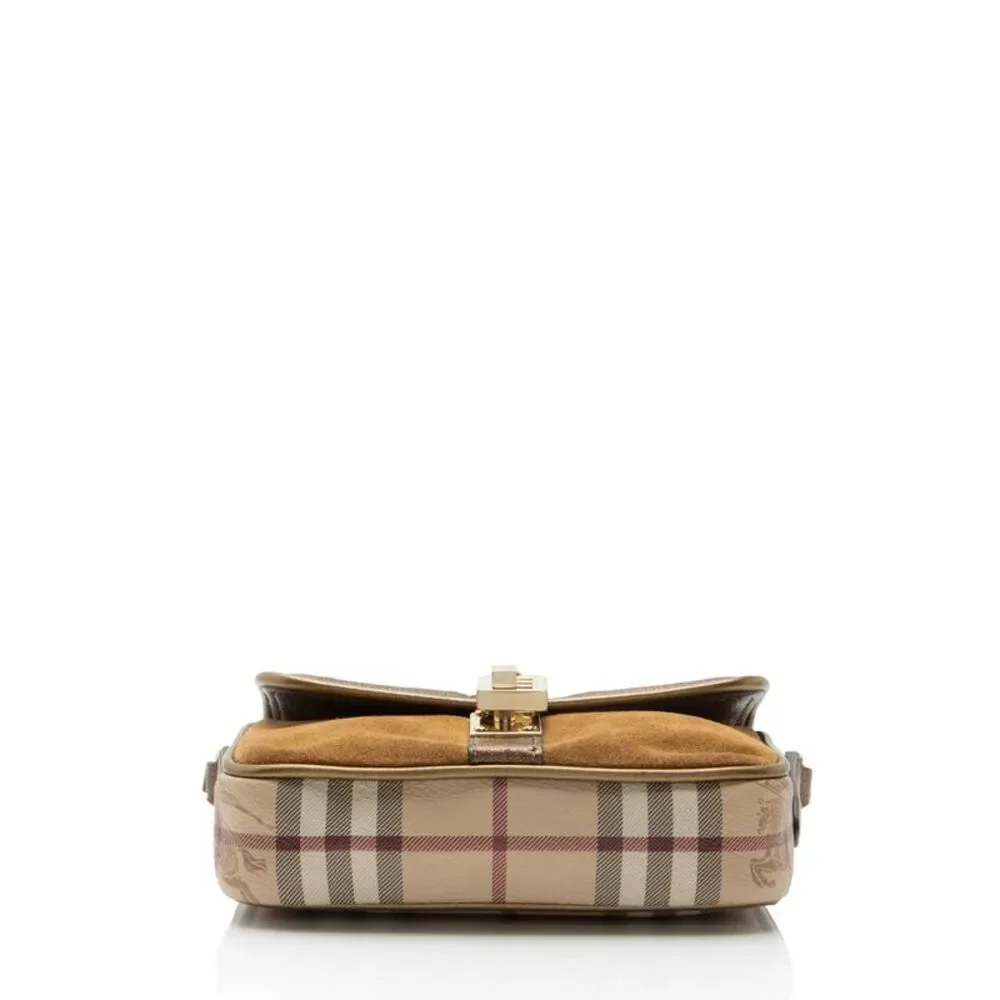 Burberry Haymarket Check Berkeley Mini Crossbody - Picture 4 of 12